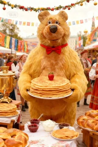 Плюшевый мишка на Масленицу - Барахолка в Бурасы