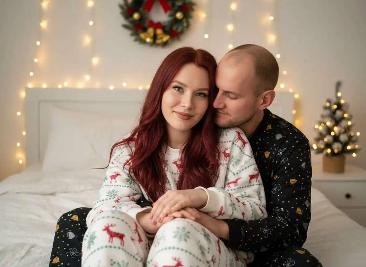 Сказочные зимние парные фотографии