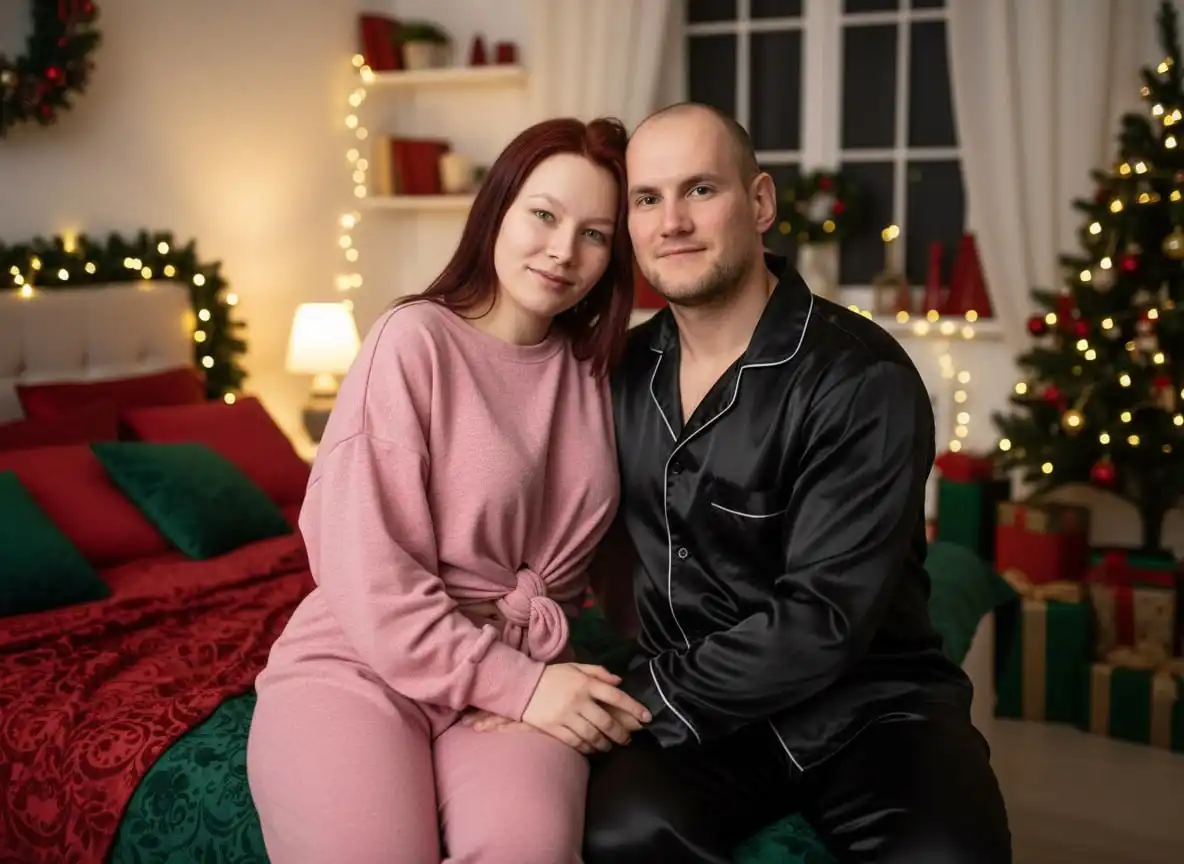 Сказочные зимние парные фотографии