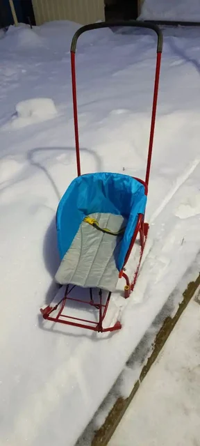 Продам детские санки с колесиками и чехлом - Товары для детей в Новые Бурасы