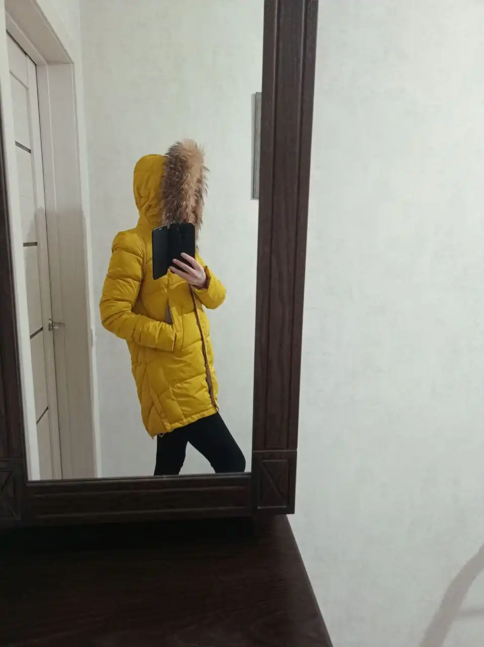 Пуховик размер 42