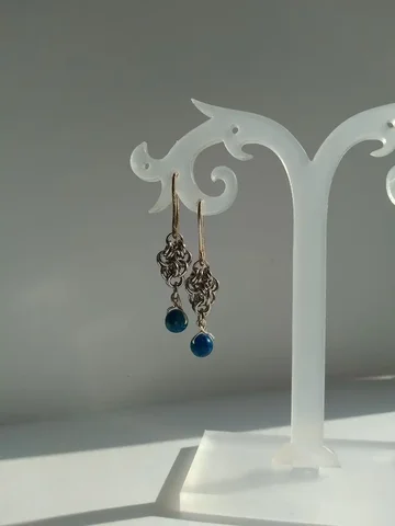 Серьги ручной работы с камнем гаюином - Украшения в Нижний Новгород