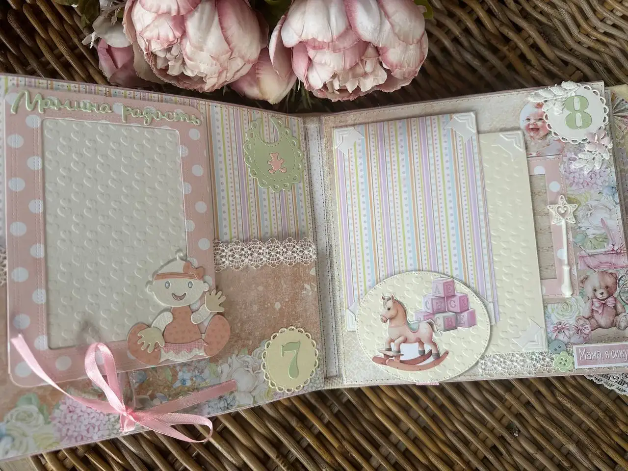 Фотоальбом ручной работы для девочки 0-1 год - Товары для детей в Нижний Новгород