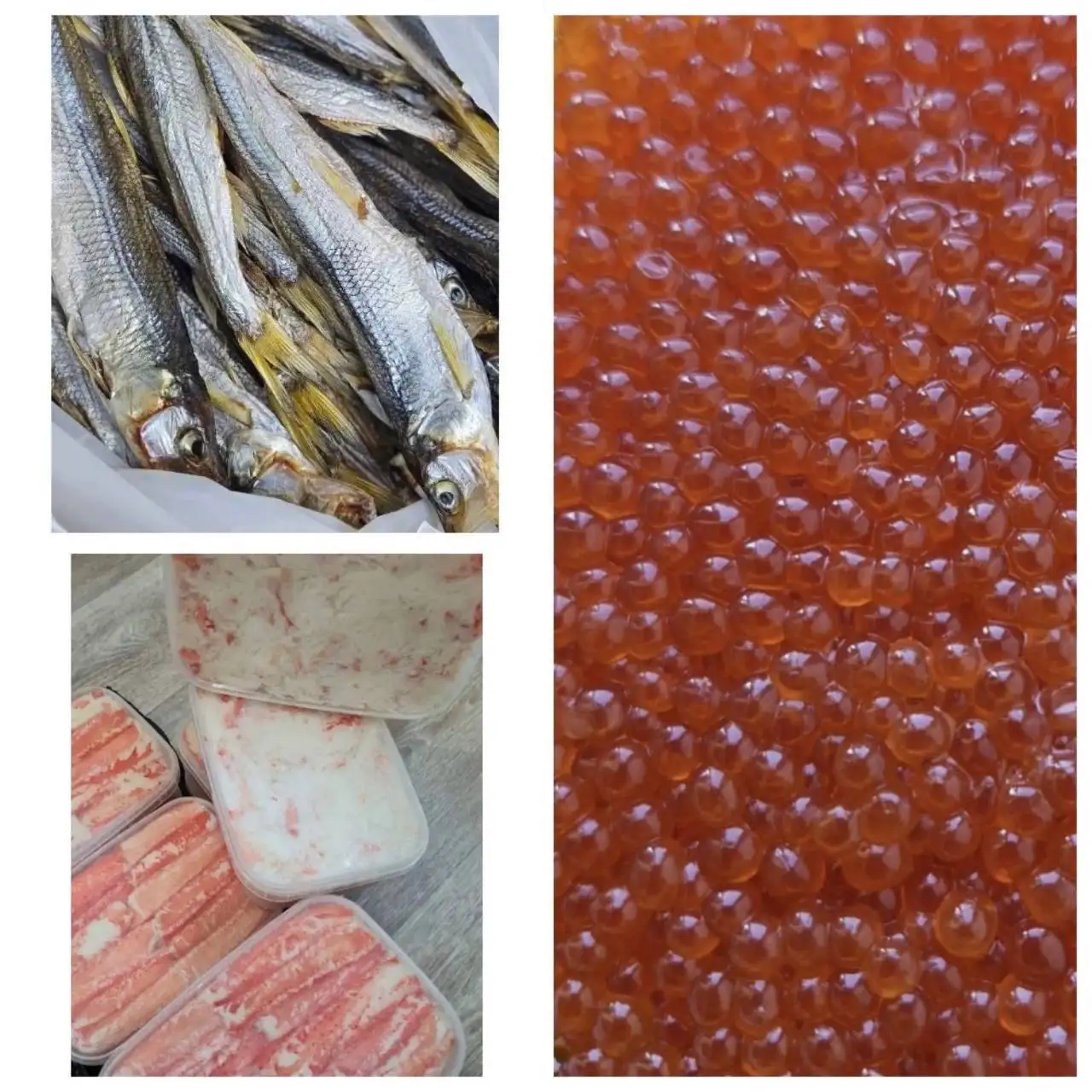 Икра кеты, краб стригун, мясо краба, корюшка - Рыба и морепродукты (Продукты) в Неизвестно