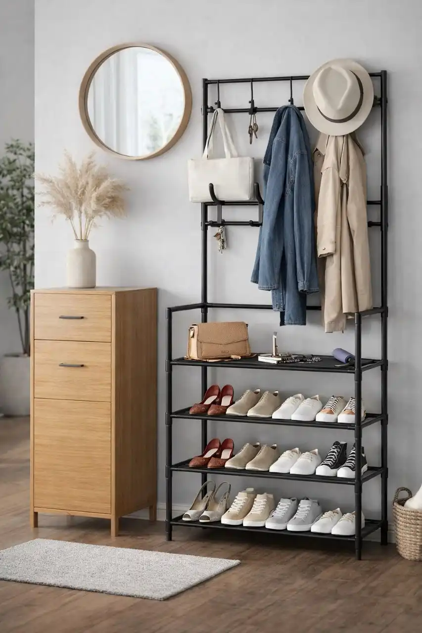 Полки для одежды и обуви 5-этажные - Мебель (Для дома и дачи) в Омск