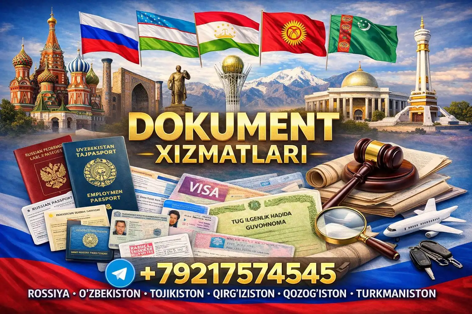 Услуги миграционных документов для работы в России