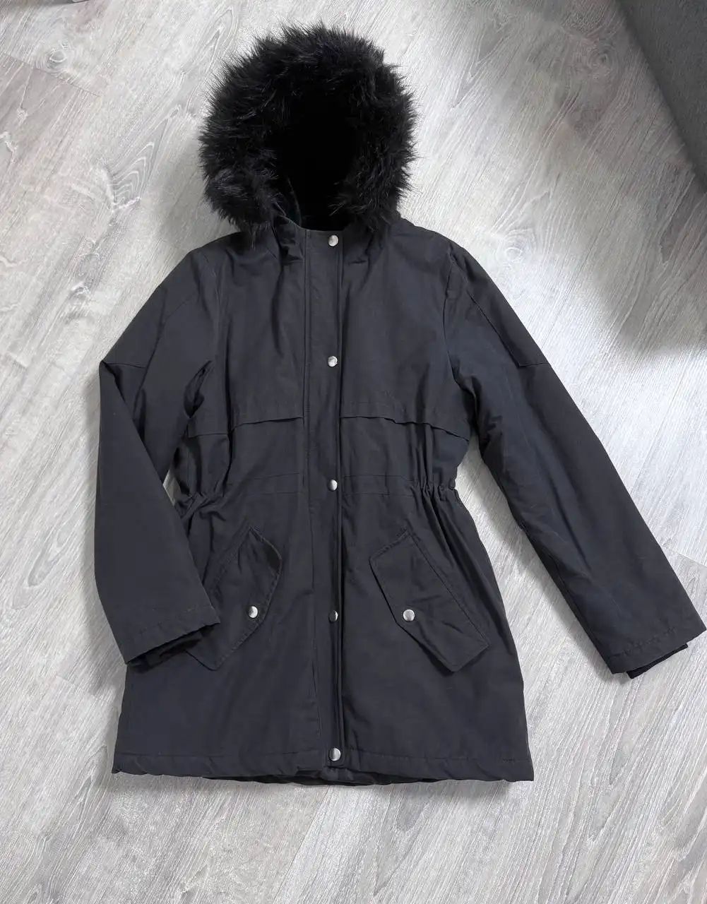 Утепленная парка KIABI со съемным мехом