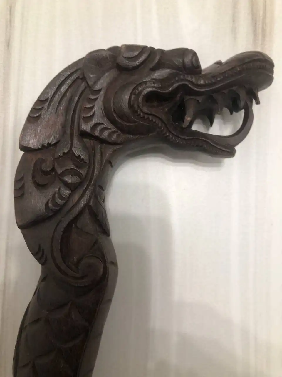 Трость из дерева Тик ручной работы