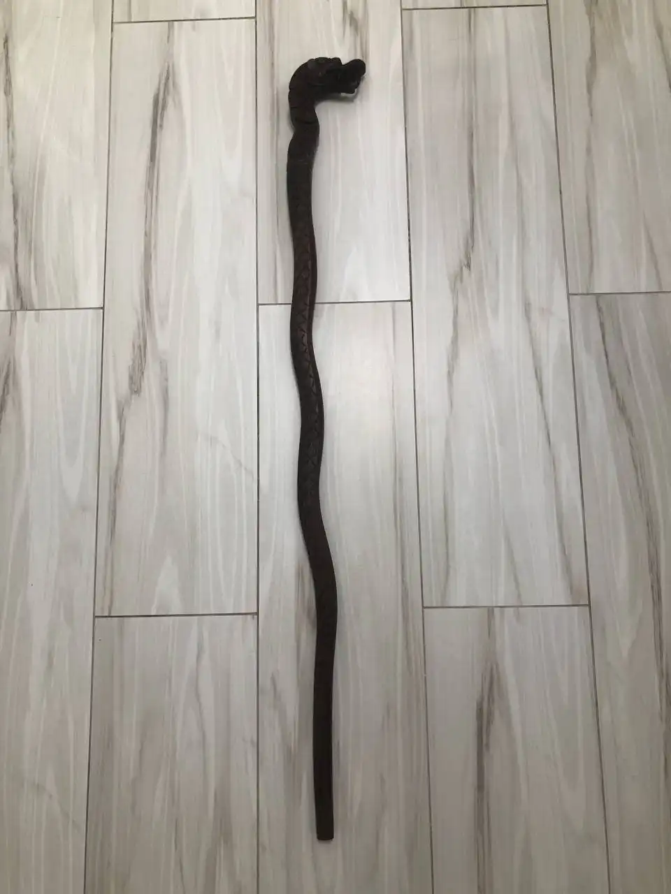 Трость из дерева Тик ручной работы