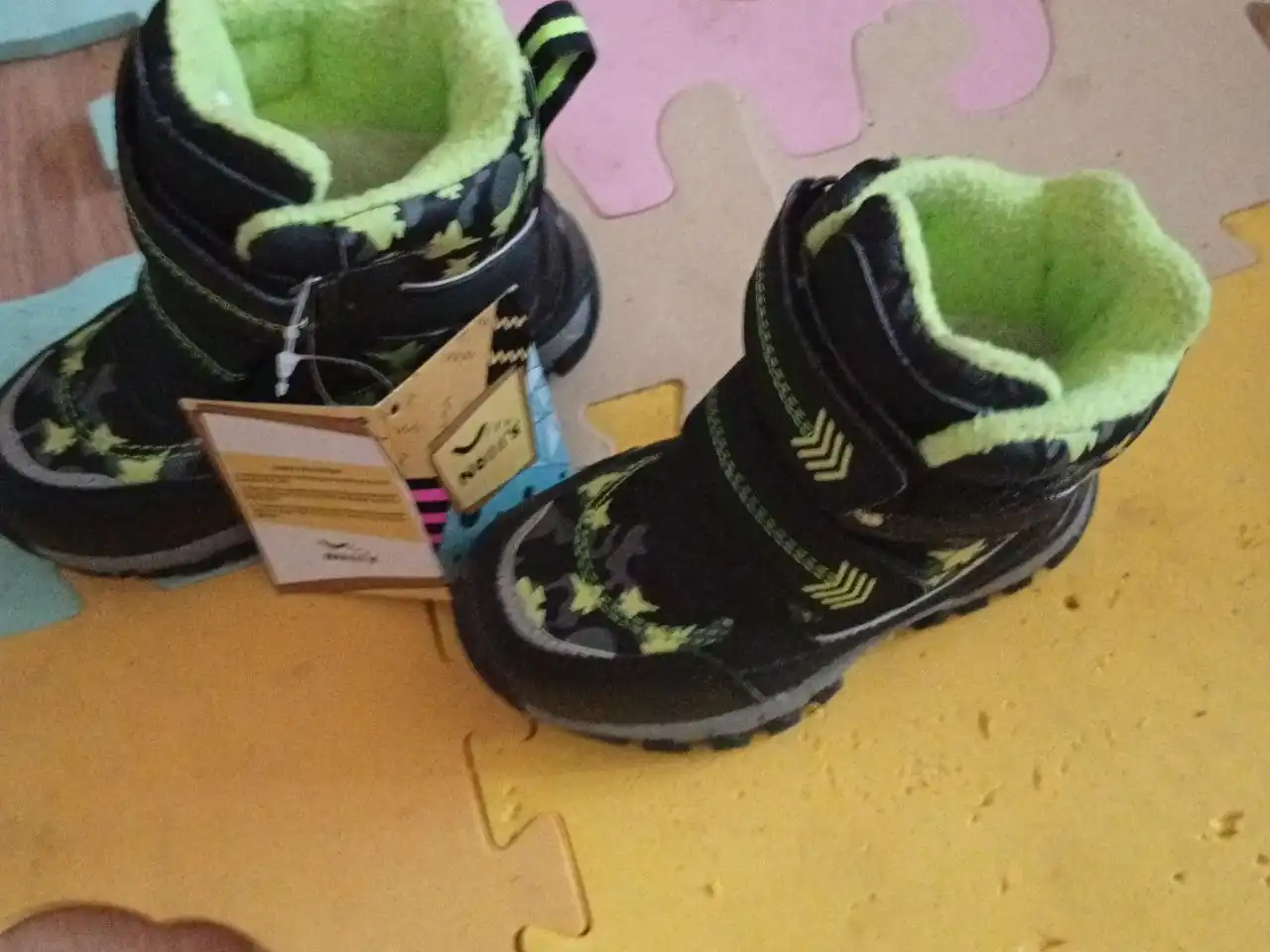 Новые зимние резиновые сапоги 24 размера с 16 см стелькой