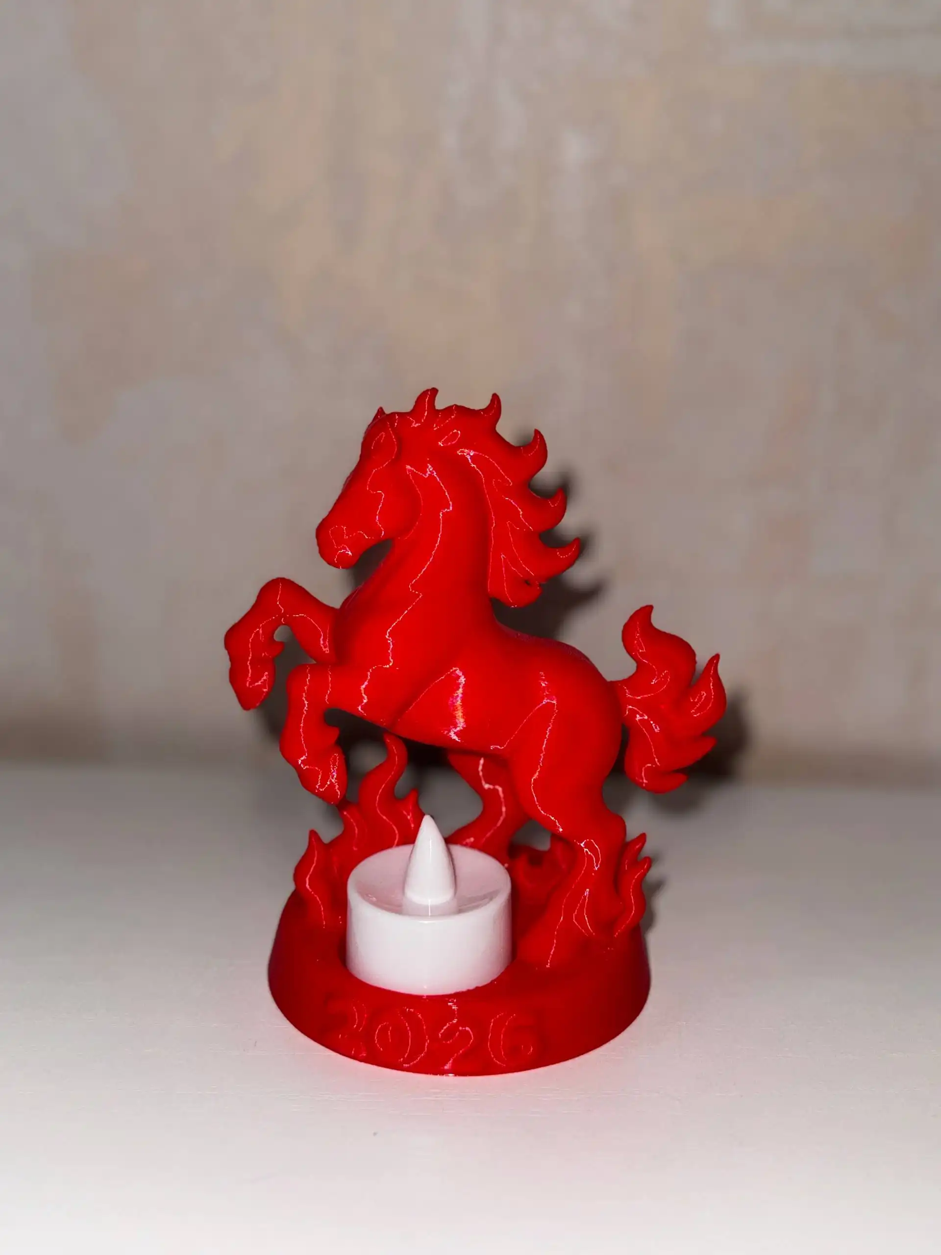 Фигурка символа года со светодиодной свечой