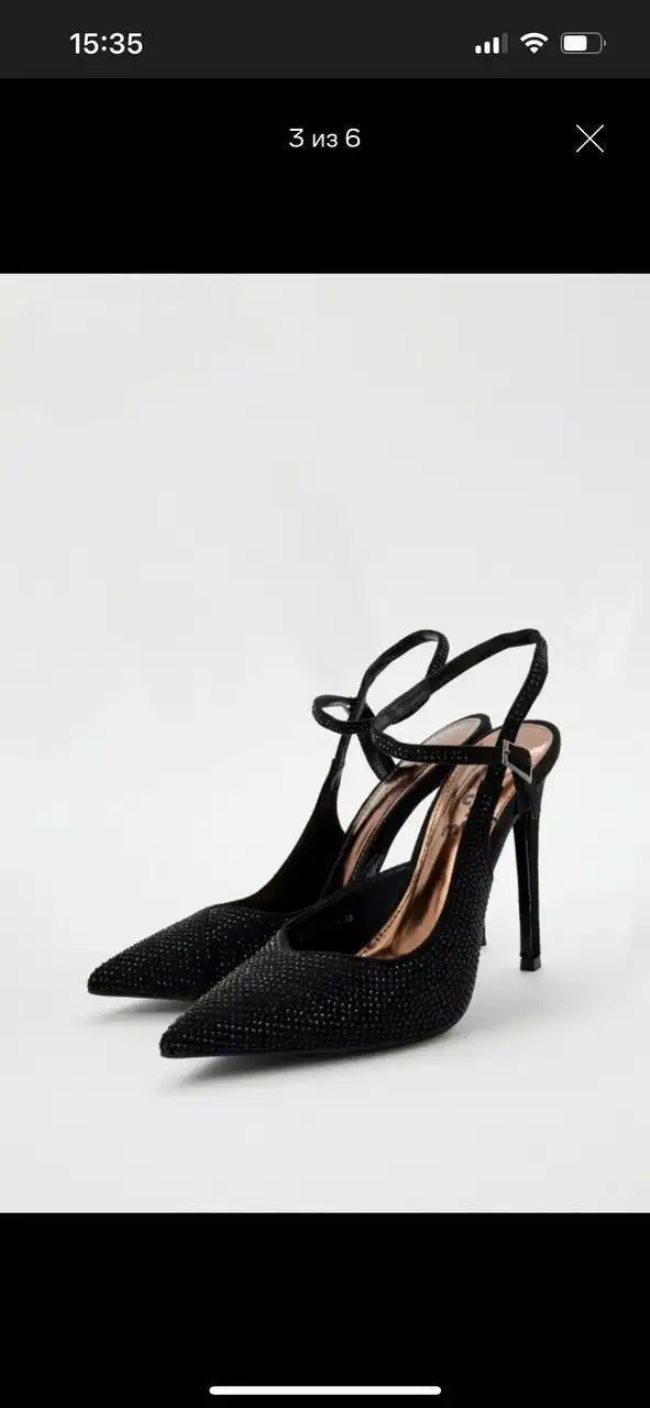 Продажа новых туфель со стразами размер 38