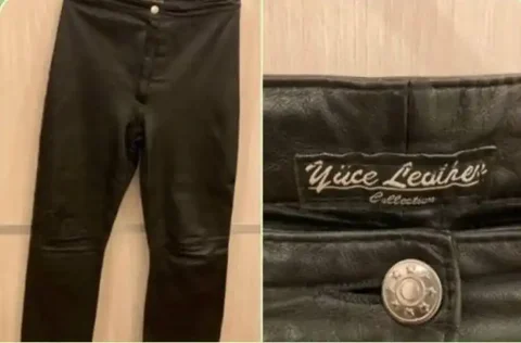 Кожаные брюки размер 44-46 - Одежда в Химки
