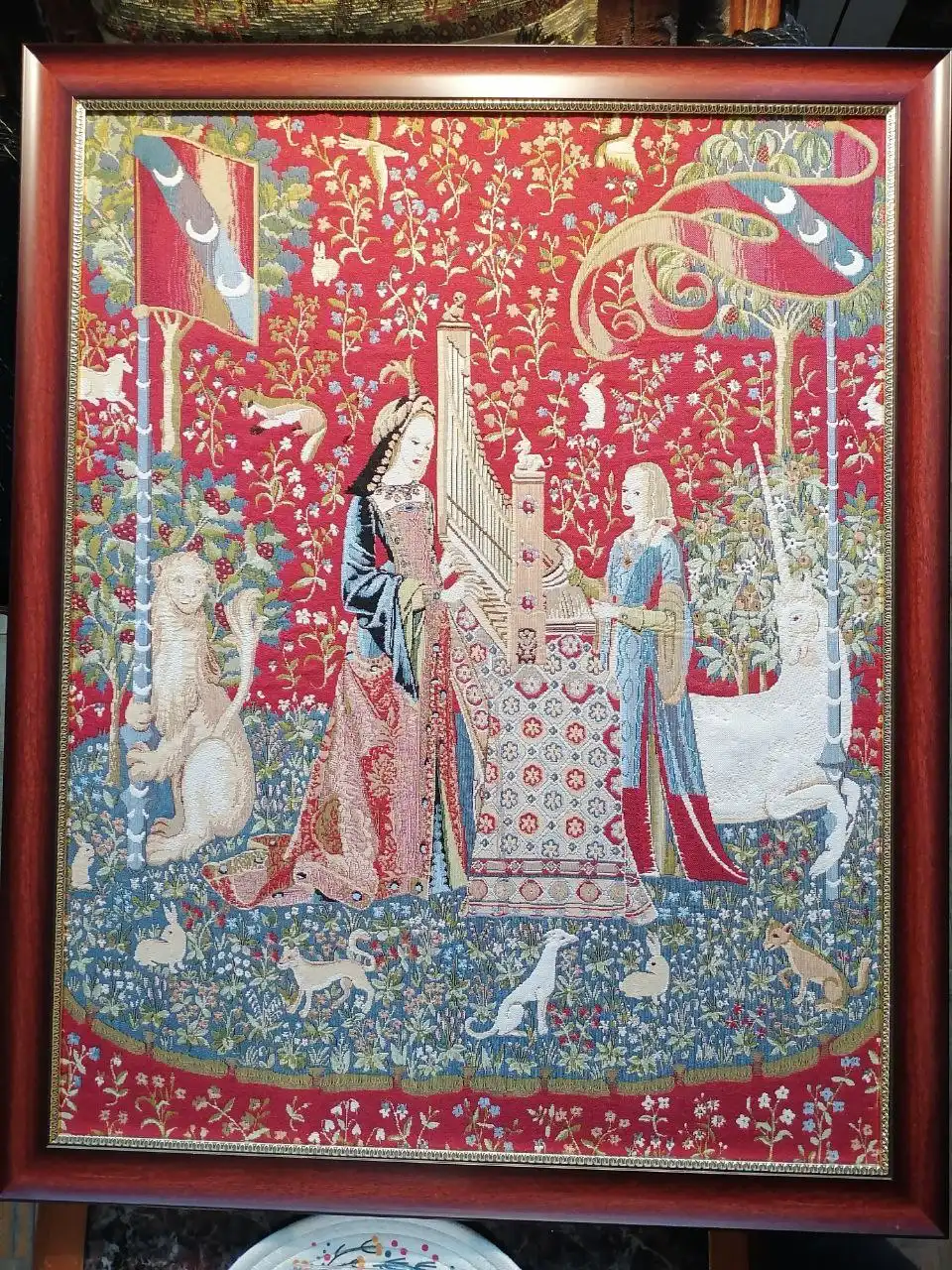 Картина-гобелен 92х70 в багете б/у - Барахолка в Москва