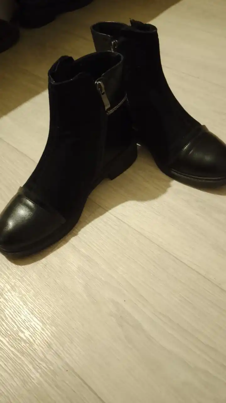 Замшевые ботинки демисезонные 37 размер на узкую ногу - Обувь (Одежда) в Химки