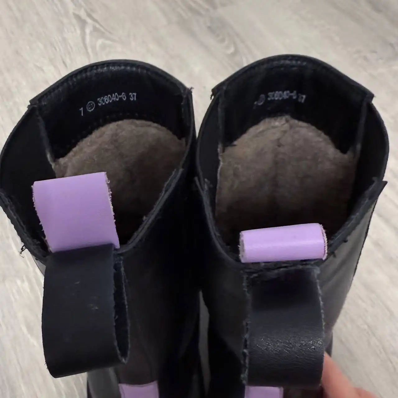 Зимние сапоги челси из натуральной кожи и шерсти, размер 37 - Обувь (Одежда) в Химки