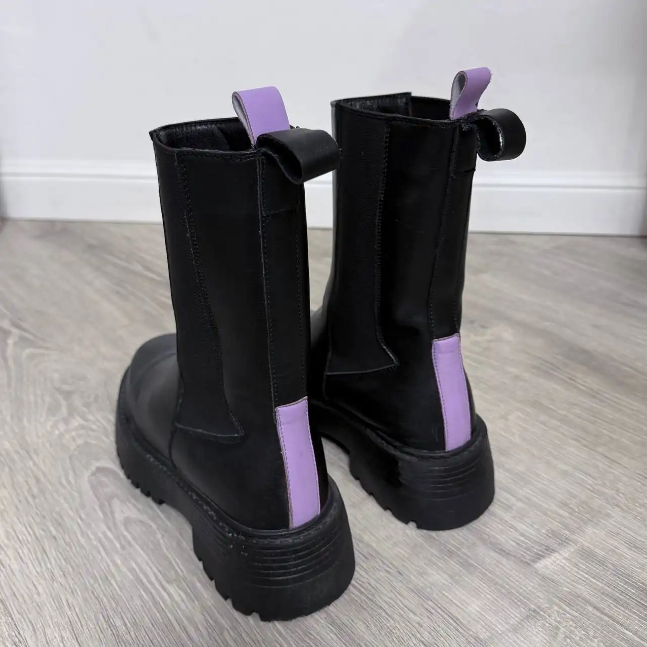 Зимние сапоги челси из натуральной кожи и шерсти, размер 37 - Обувь (Одежда) в Химки