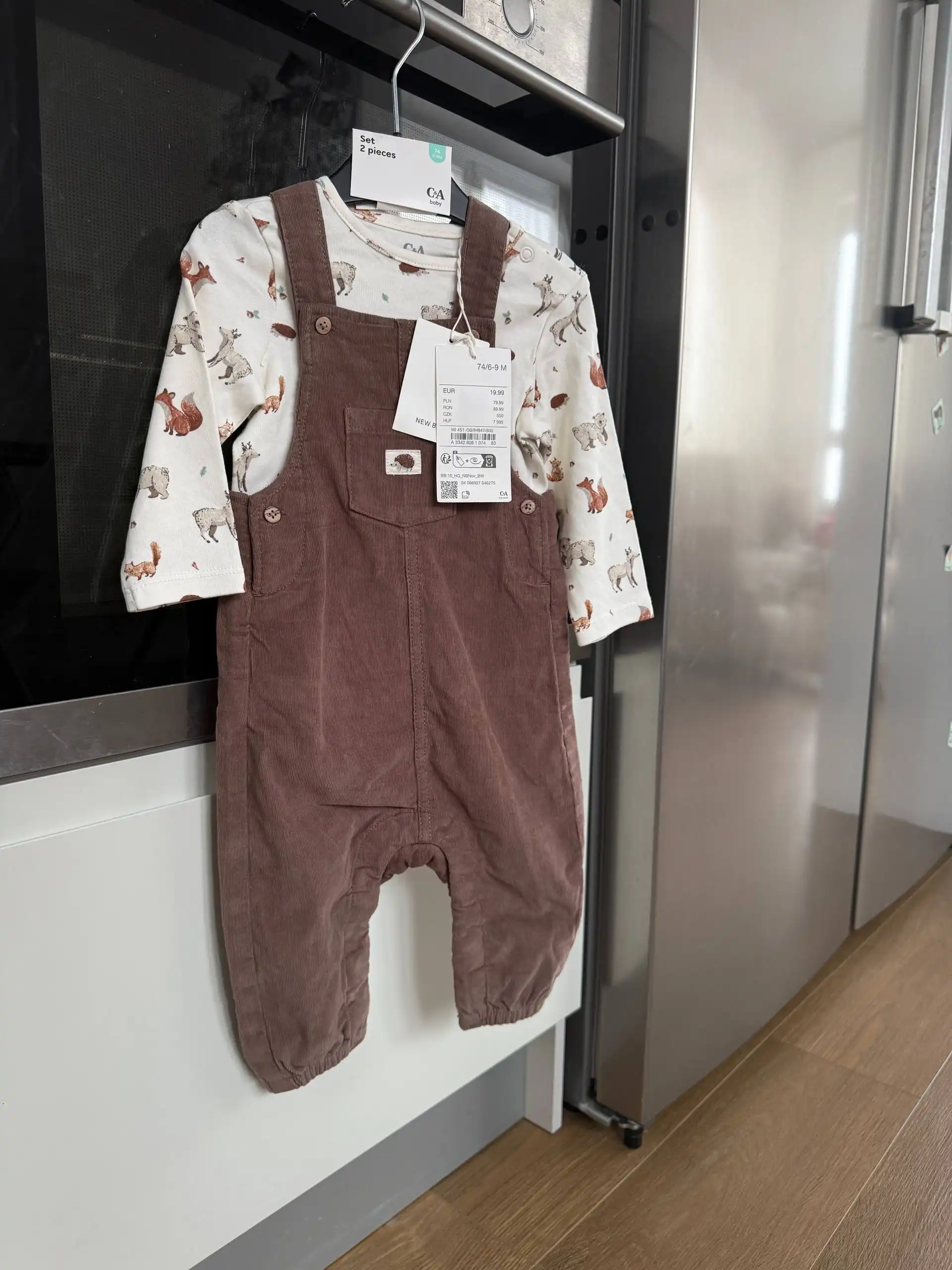 Новый комплект С&А Штаны на мялках + Боди 74/6-9 М - Одежда для детей (Товары для детей) в Химки