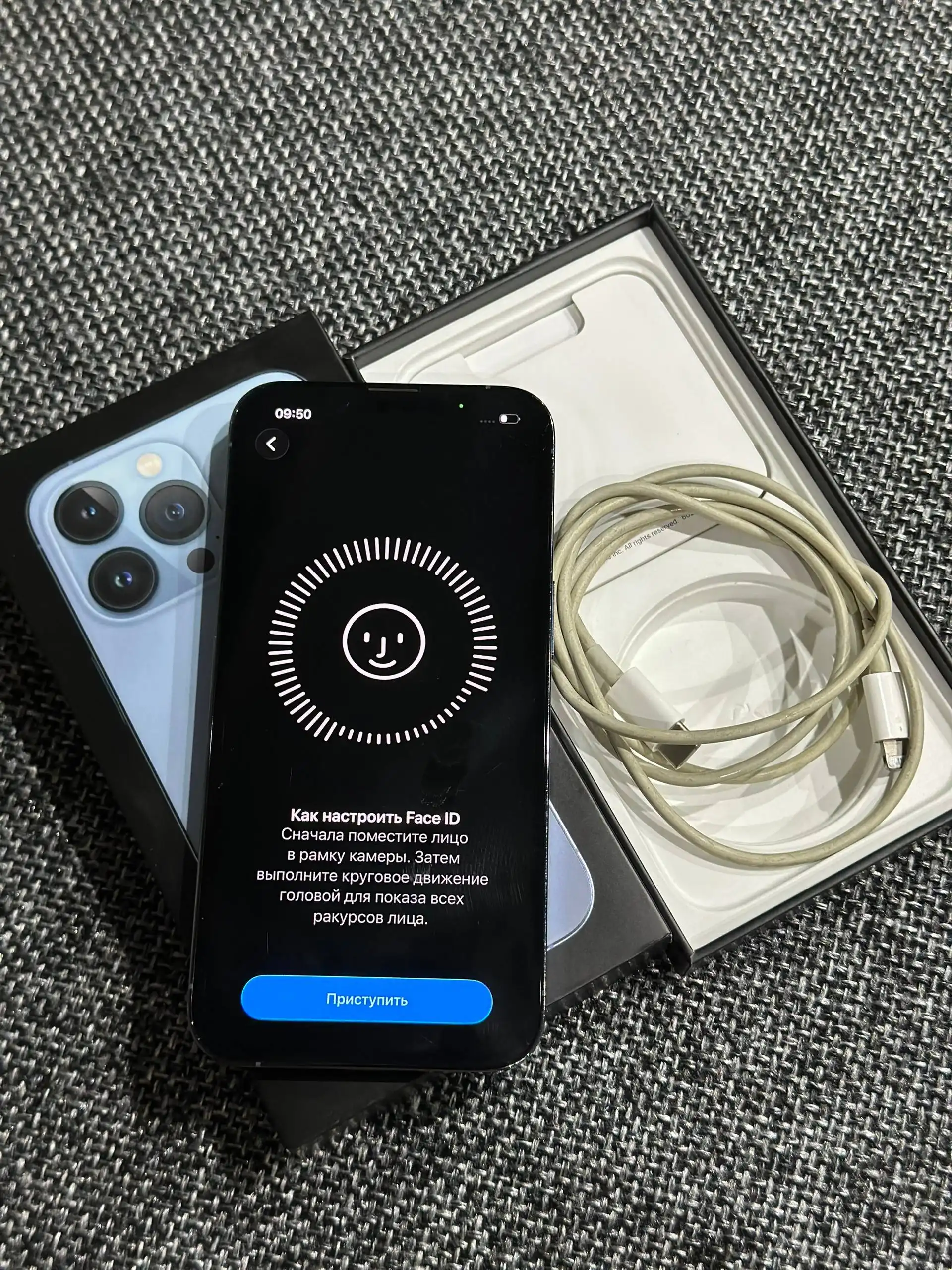 Продам iPhone 13 Pro 256 ГБ голубой в идеальном состоянии - Смартфоны (Электроника) в Химки