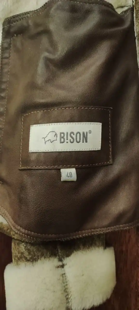 Дублёнка короткая классическая Италия Bison - Верхняя одежда (Одежда) в Химки