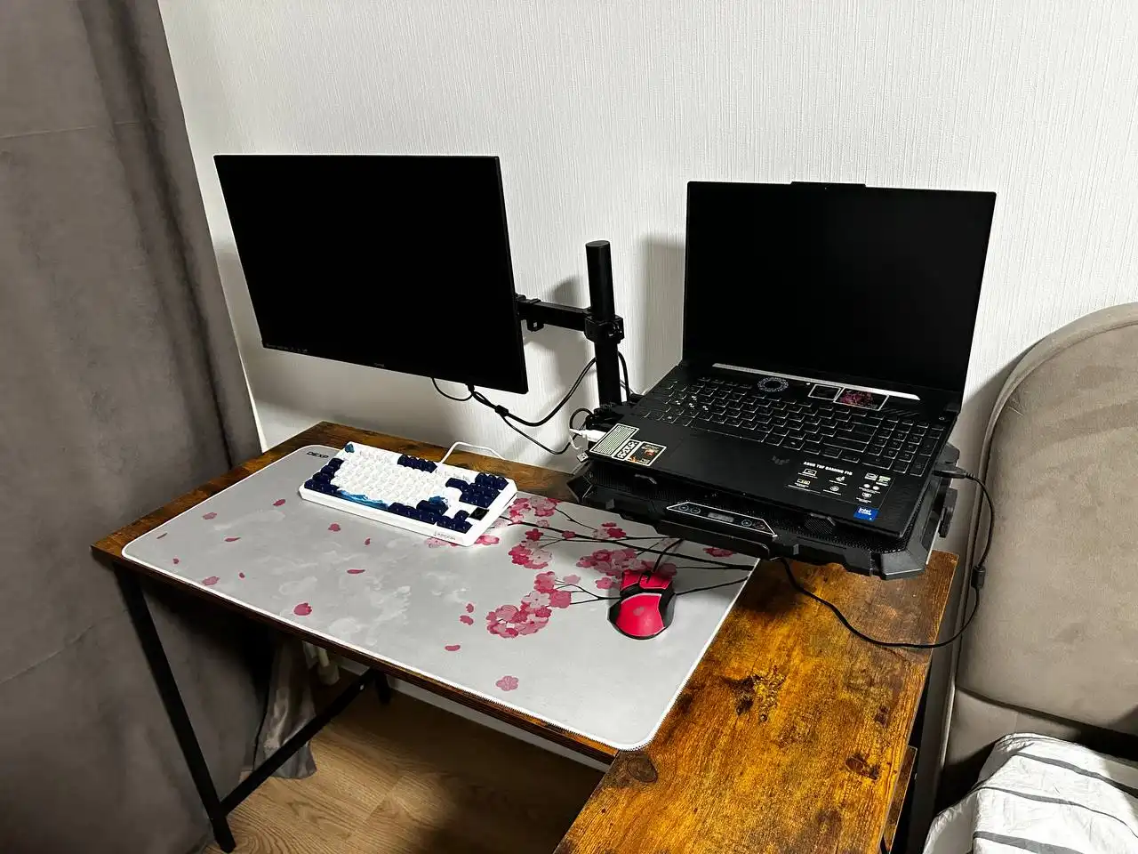 Игровой комплект: ноутбук ASUS TUF Gaming, монитор Sanc, клавиатура Ardor Gaming - Игровые компьютеры и комплектующие (Электроника) в Химки