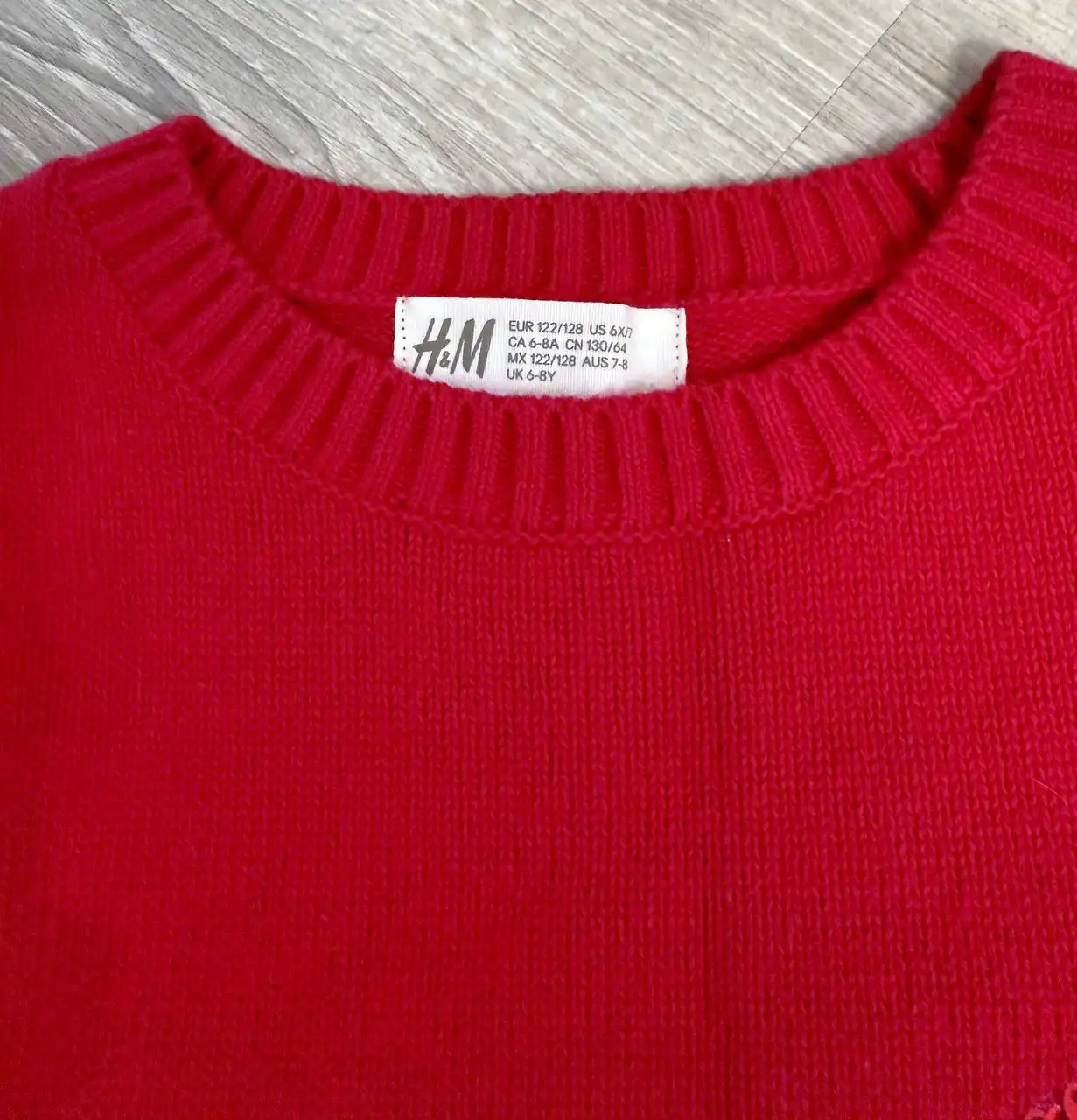 Пуловер детский H&M (100% хлопок) размер 128 - Детская одежда (Одежда) в Химки