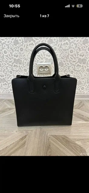 Женская сумка из экокожи черного цвета - Одежда в Лобня