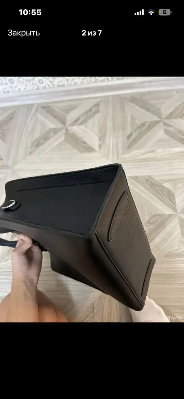 Женская сумка из экокожи черного цвета - Сумки (Одежда) в Лобня