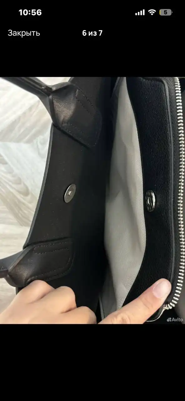 Женская сумка из экокожи черного цвета - Сумки (Одежда) в Лобня