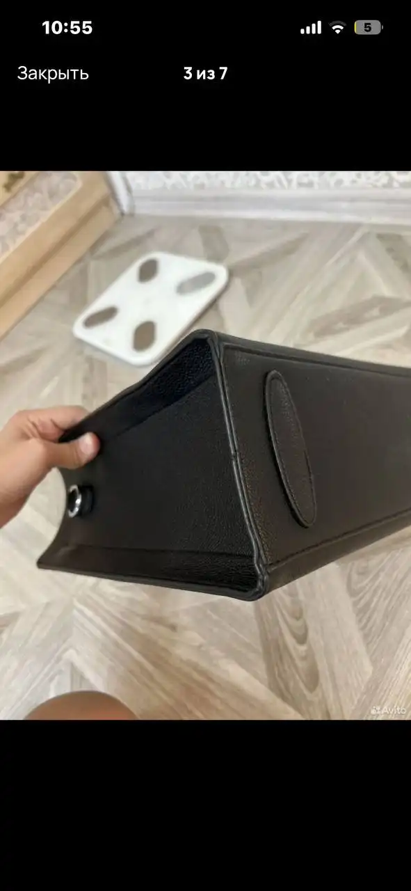 Женская сумка из экокожи черного цвета - Сумки (Одежда) в Лобня