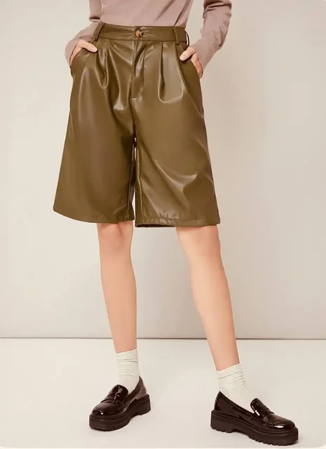 Шорты-бермуды Golden Style оливкового цвета размер 48 - Одежда в Химки