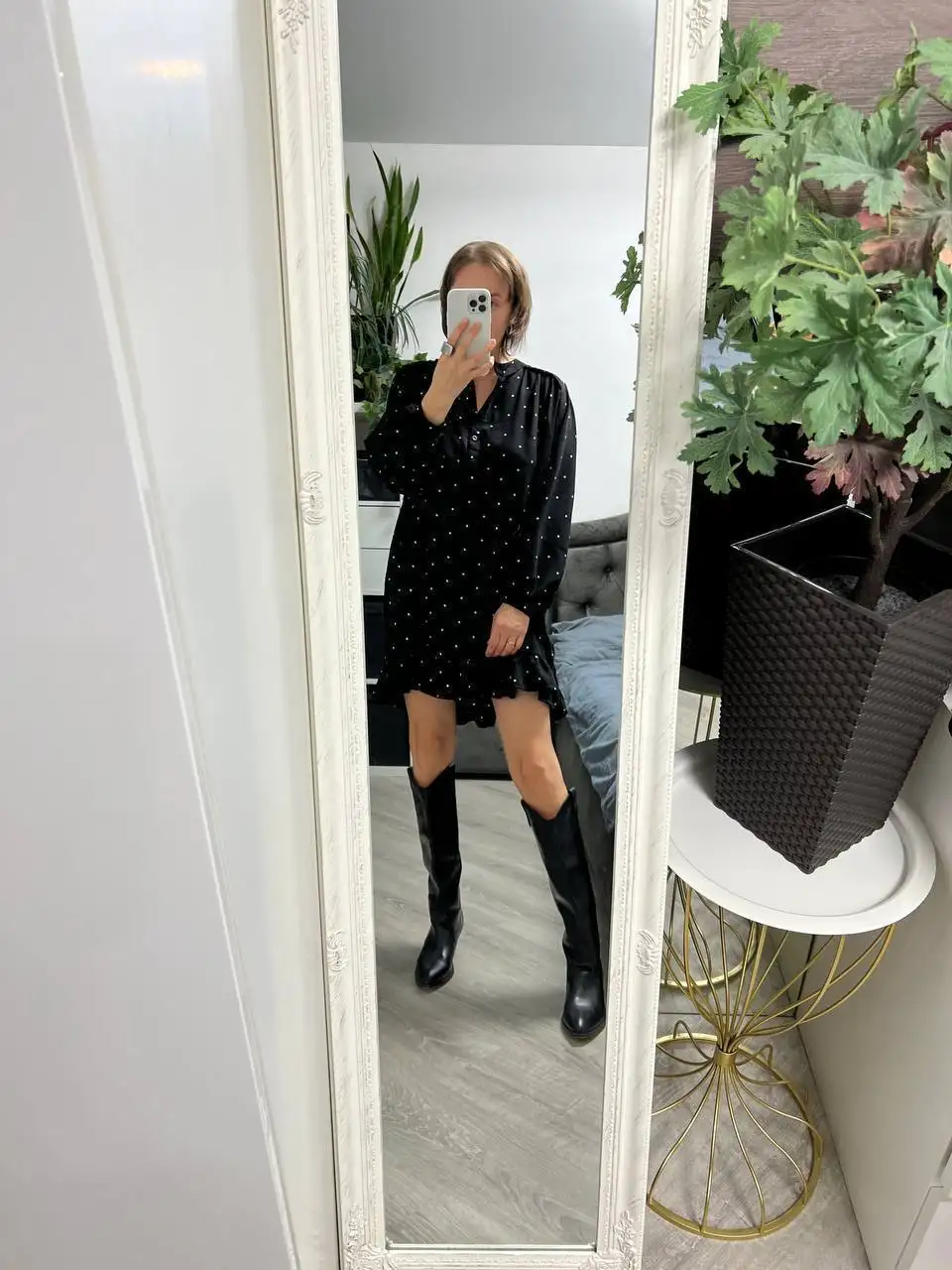 Платье свободного кроя в горошек - Женская одежда (Одежда) в Химки