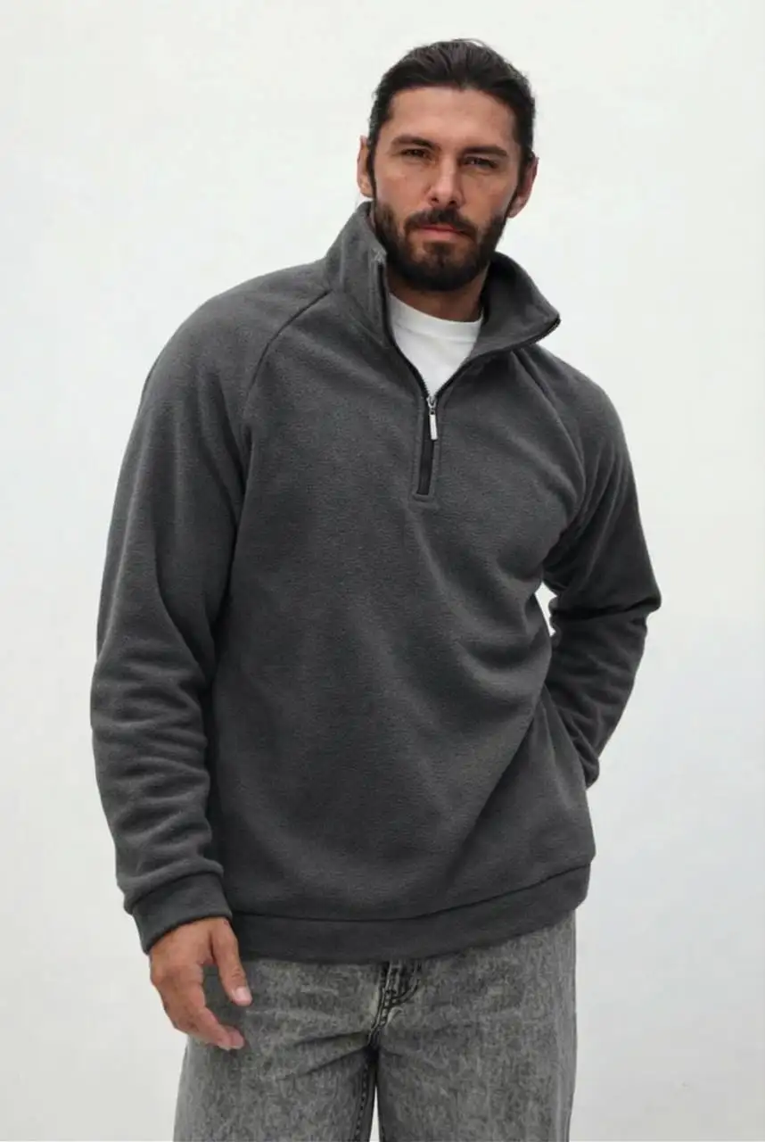 Толстовка флис новая серая и хаки - Толстовки (Одежда) в Химки