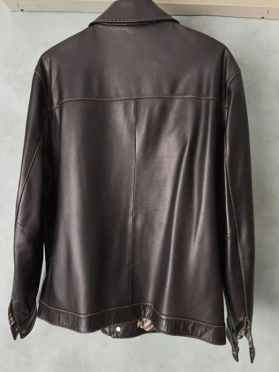 Куртка мужская кожаная Pierre Carden, размер 52 - Верхняя одежда (Одежда) в Зеленоград