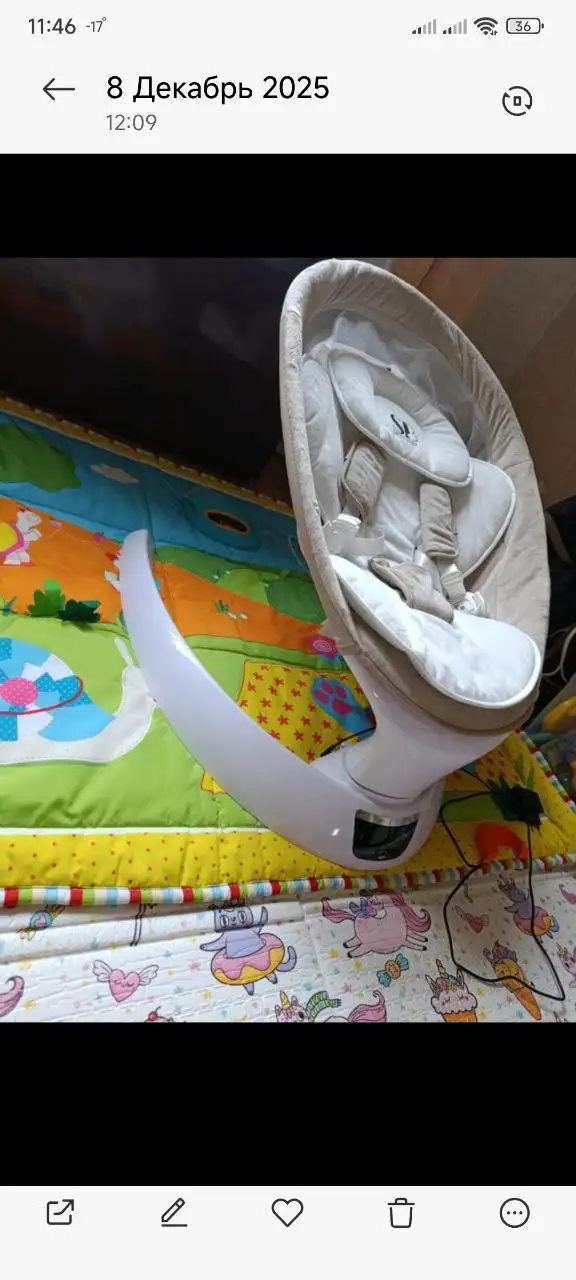 Продажа электрокачелей Sweet Baby Matteo с мобилем Монтессори - Электрокачели (Товары для детей) в Химки