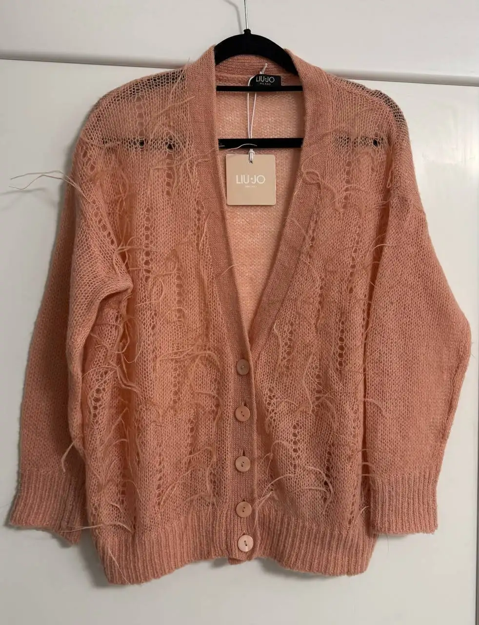 Кардиган Liu Jo с перьями в цвете пыльной розы - Верхняя одежда (Одежда) в Химки