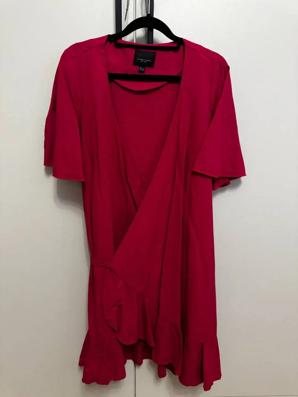 Бордовое платье-халат Finn Flare размер L - Платья (Одежда) в Химки