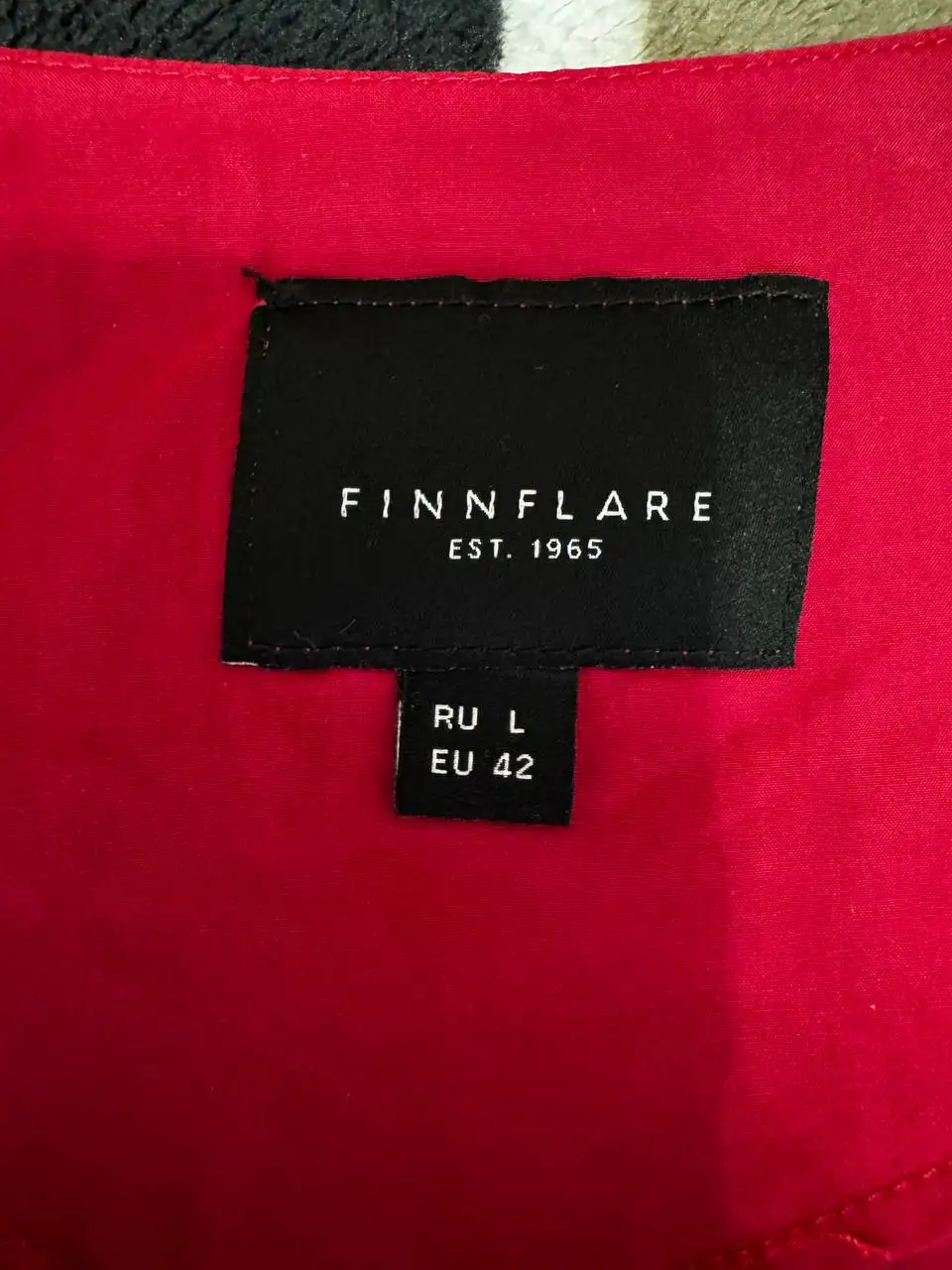 Бордовое платье-халат Finn Flare размер L - Платья (Одежда) в Химки