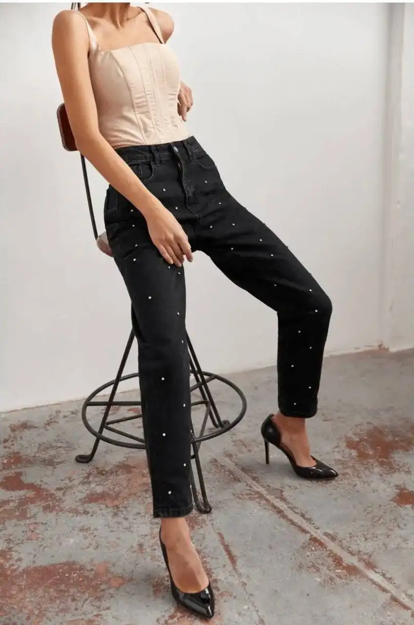 Джинсы Blesker с заклепками, размер S - Джинсы (Одежда) в Химки