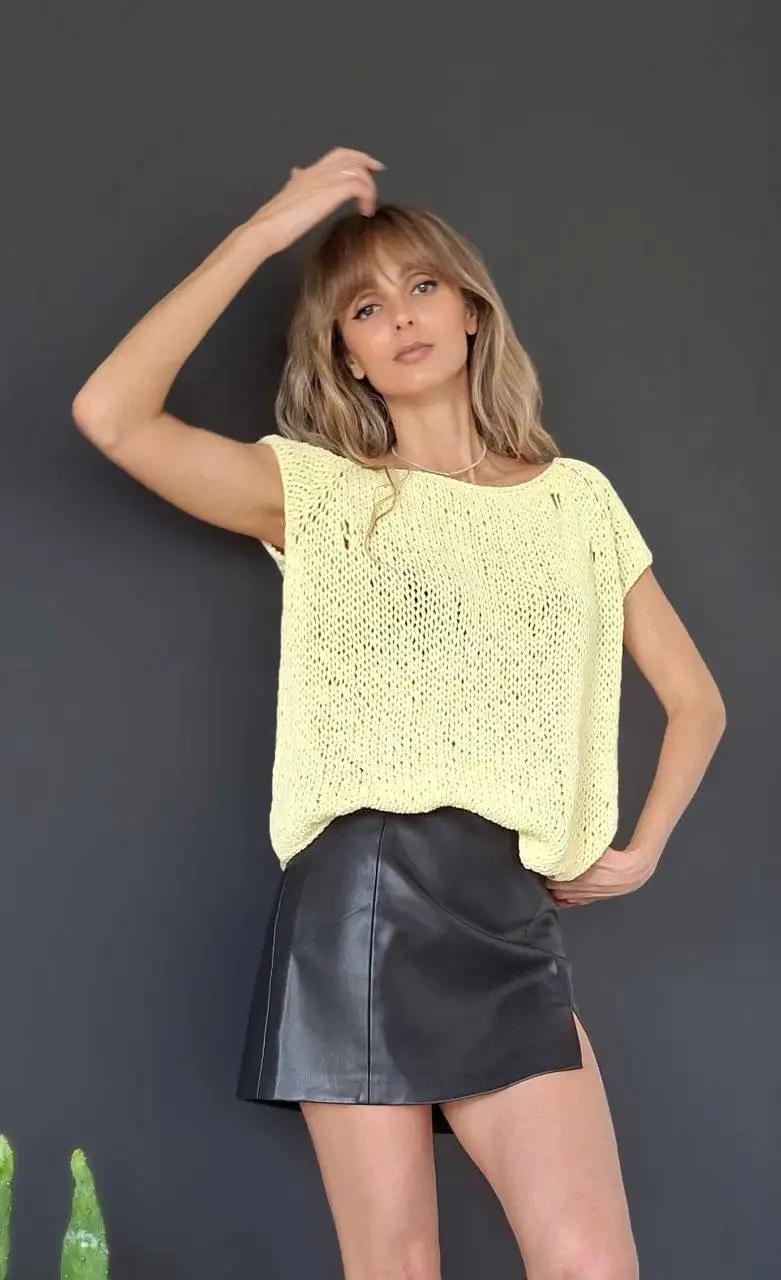 Топ оверсайз из мериноса Франция - Верхняя одежда (Одежда) в Химки