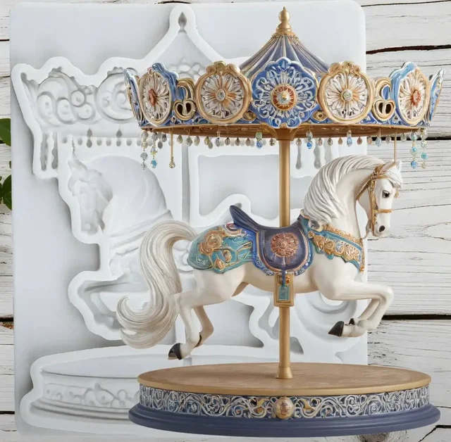 Силиконовая форма Carousel для конфет и шоколада - Музыкальные шкатулки в Химки