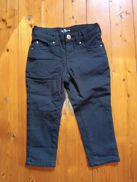 Чёрные джинсы Kuniboo с х/б подкладкой, размер 86-92 - Шубы в Химки