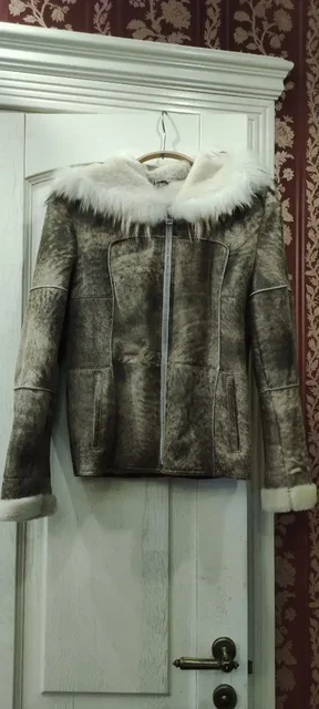 Короткая дублёнка из натуральной кожи и овчины - Верхняя одежда в Химки