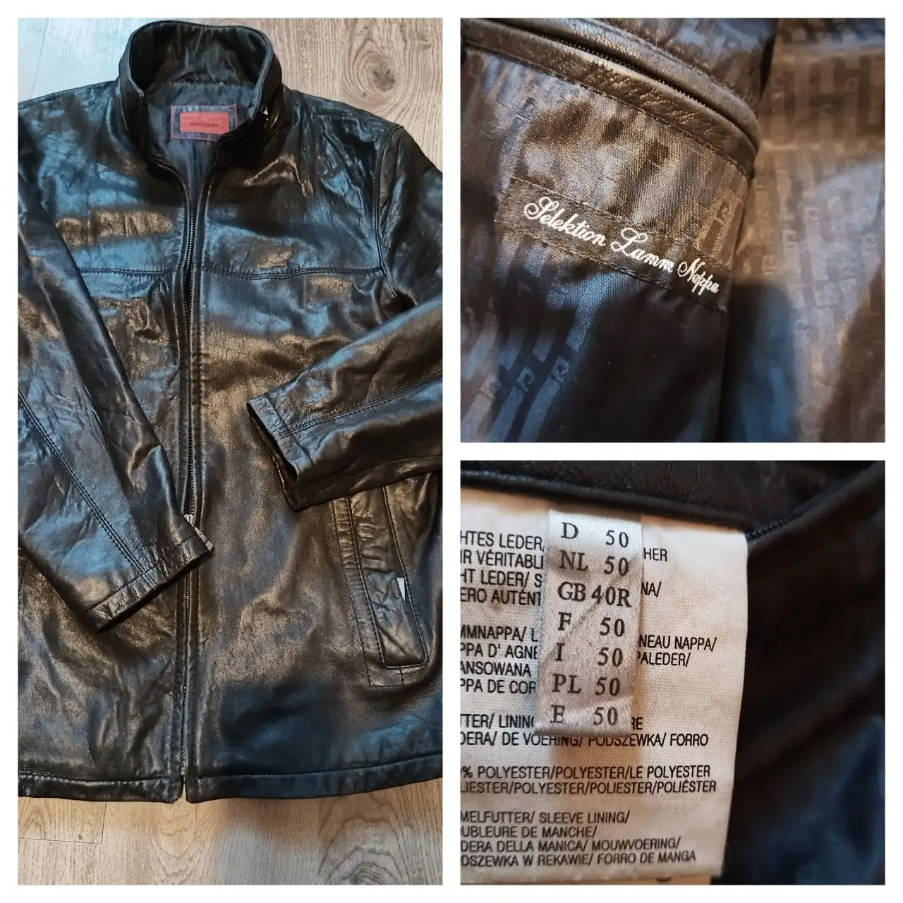 Кожаная мужская куртка Nappa 50 размер - Верхняя одежда (Одежда) в Митино