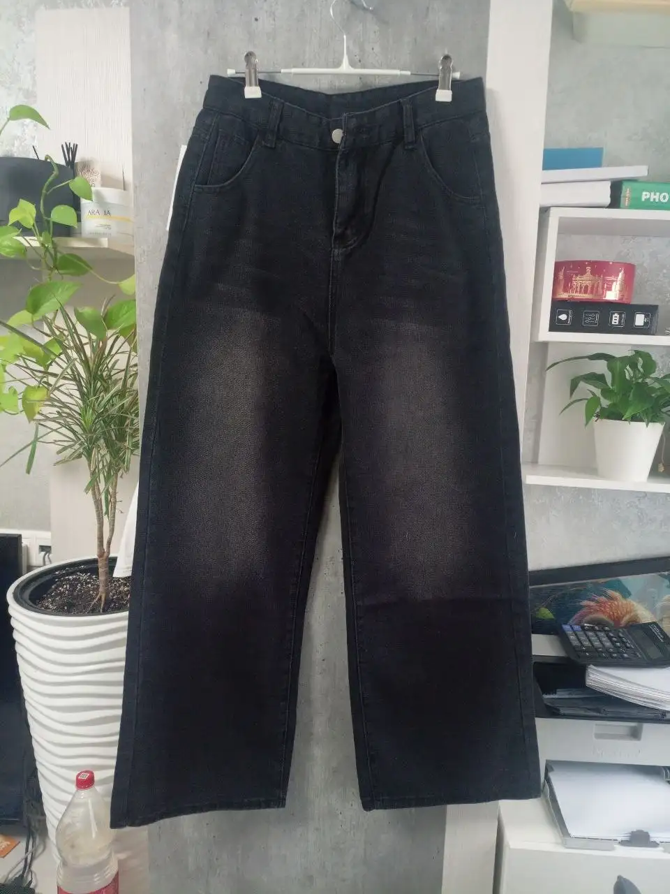 Джинсы с высокой посадкой палаццо размер L - Джинсы (Одежда) в Химки