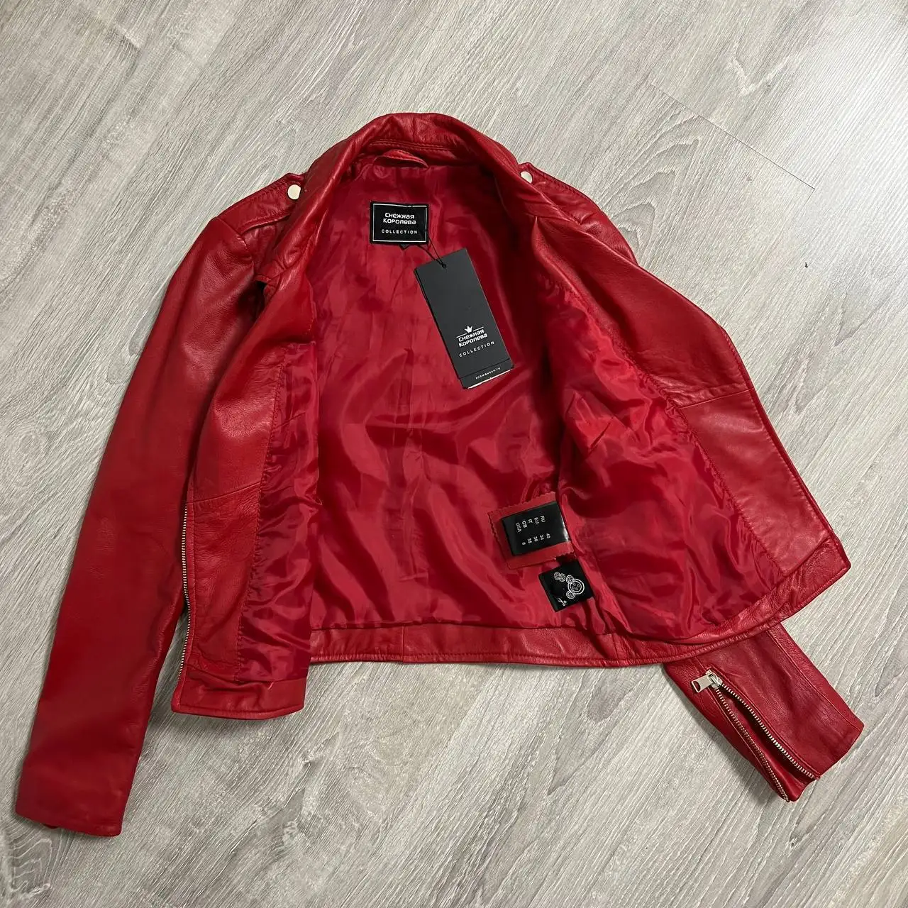 Куртка косуха бренда Снежная королева из натуральной овечьей кожи - Верхняя одежда (Одежда) в Химки