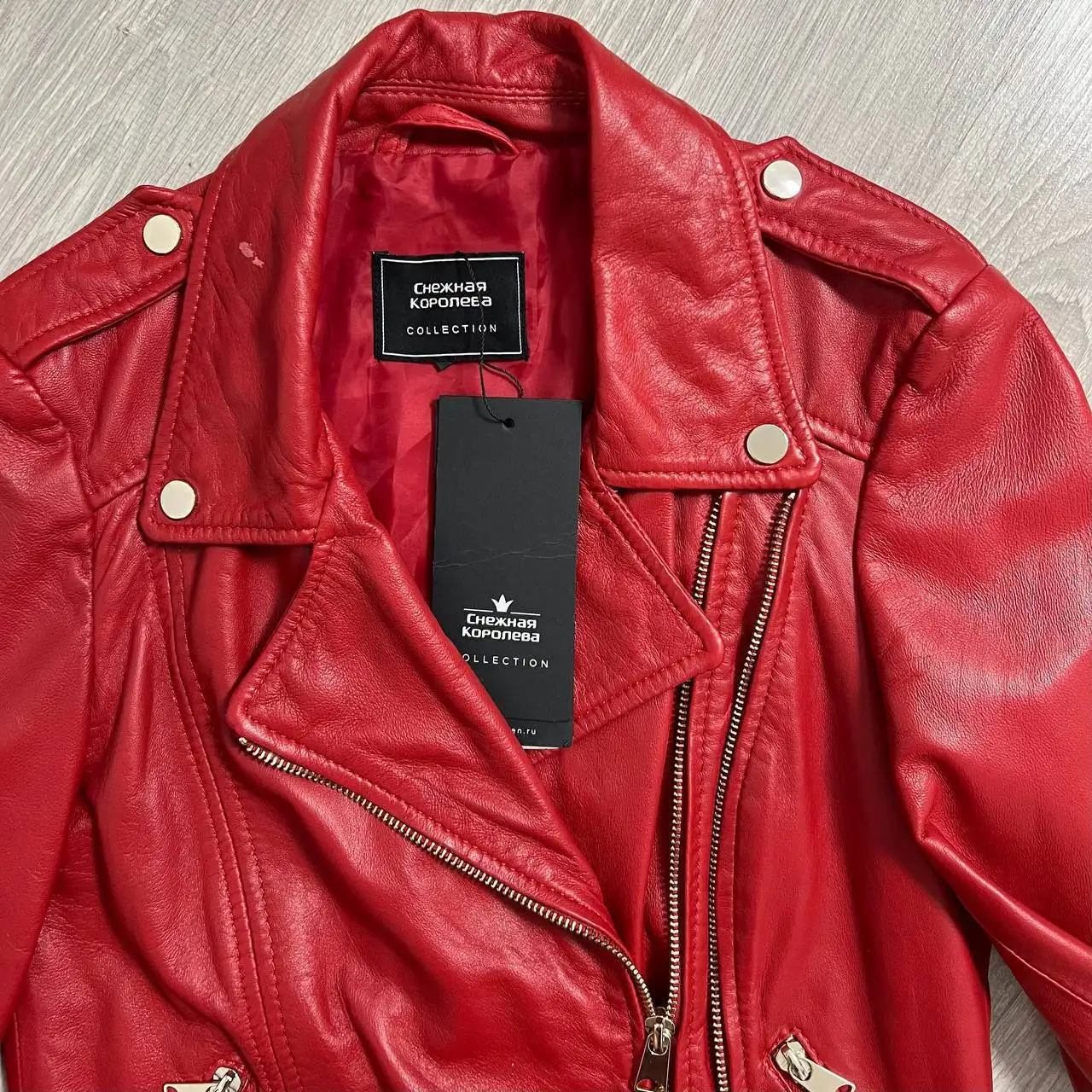 Куртка косуха бренда Снежная королева из натуральной овечьей кожи - Верхняя одежда (Одежда) в Химки