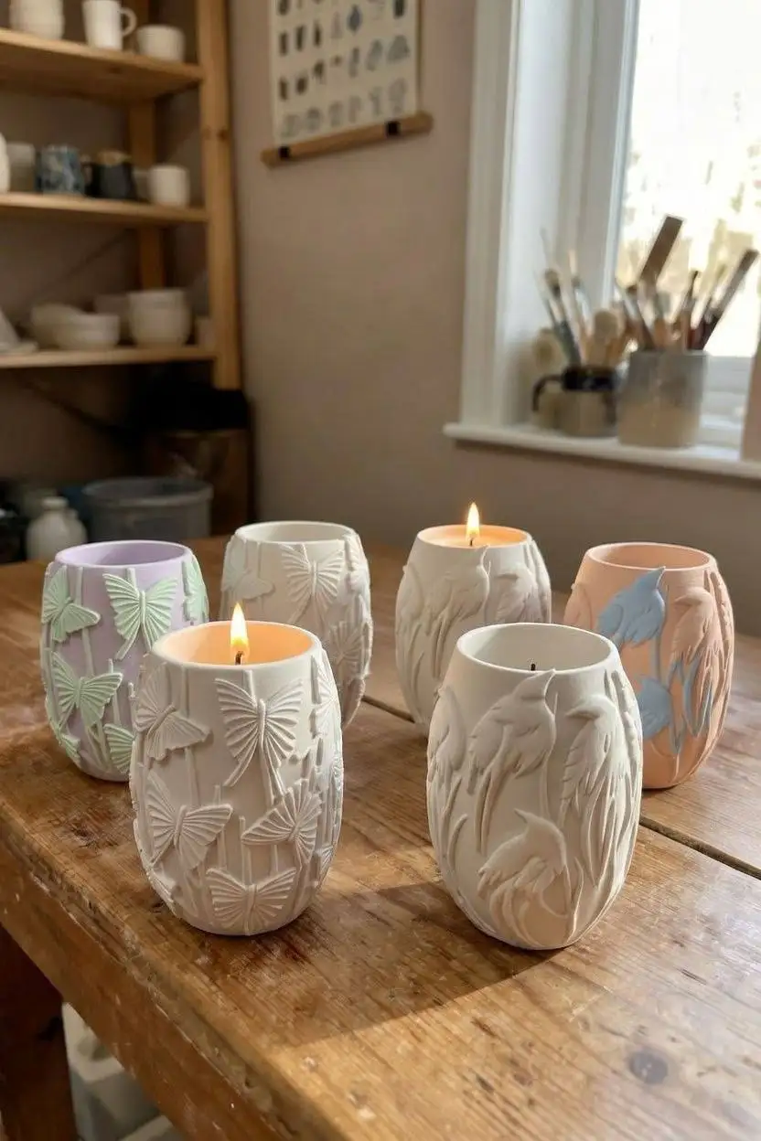 Декоративные подсвечники и вазочки ручной работы для свечеваров и домашнего декора - Хендмейд и декор (Барахолка) в Химки