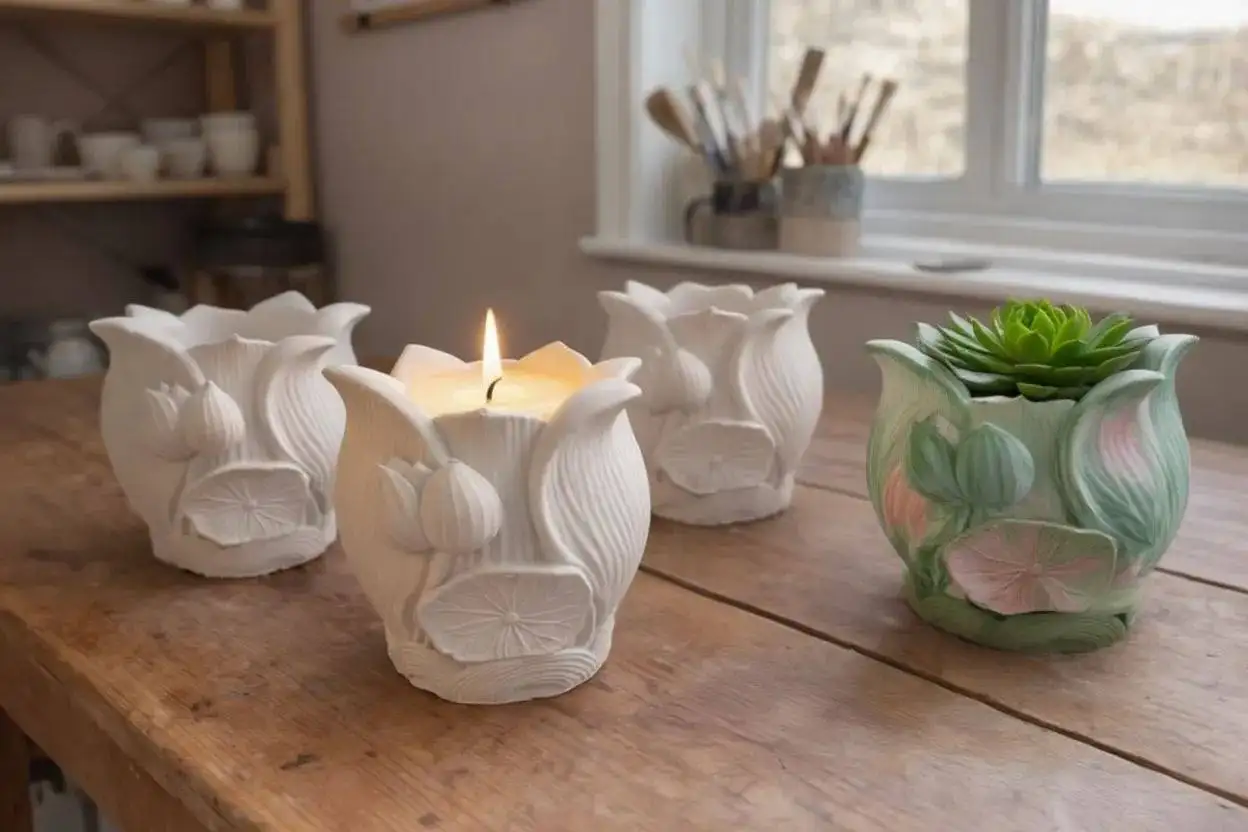 Декоративные подсвечники и вазочки ручной работы для свечеваров и домашнего декора - Хендмейд и декор (Барахолка) в Химки