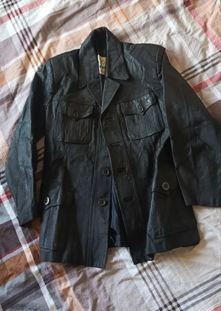 Мужская куртка-пиджак в стиле милитари из натуральной кожи - частное объявление в Химки